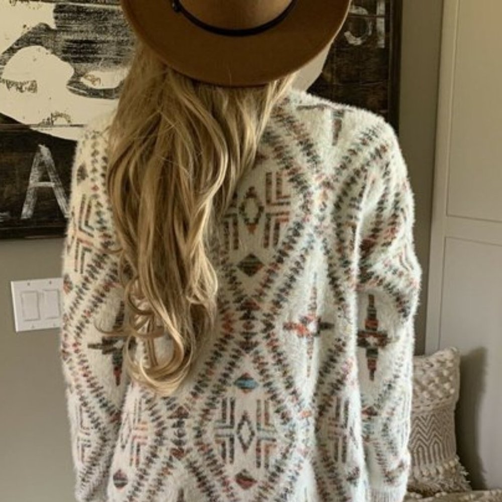 New Cowichan Celtic Cardigan Boho Sweater